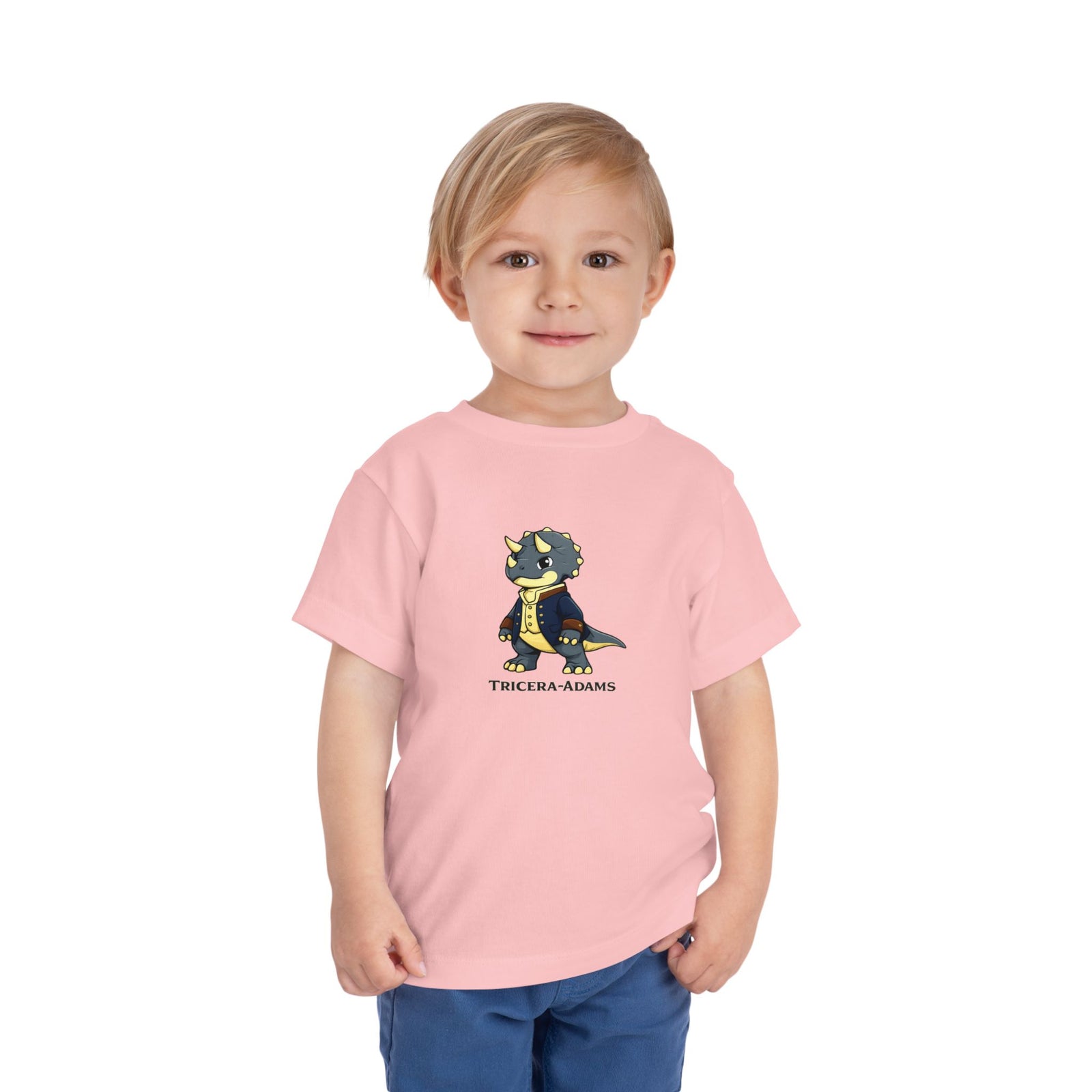 Founding Dinos – Tricera-Adams Toddler Tee - 4LibertyShop.com