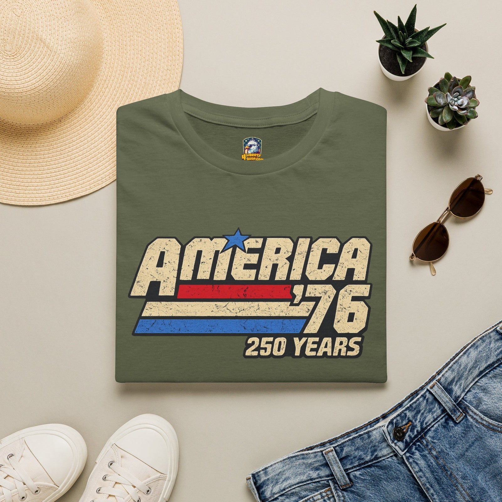 America '76 250 Years T-Shirt - 4LibertyShop.com