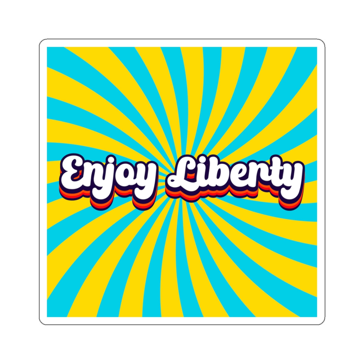 Enjoy Liberty Kiss-Cut Stickers