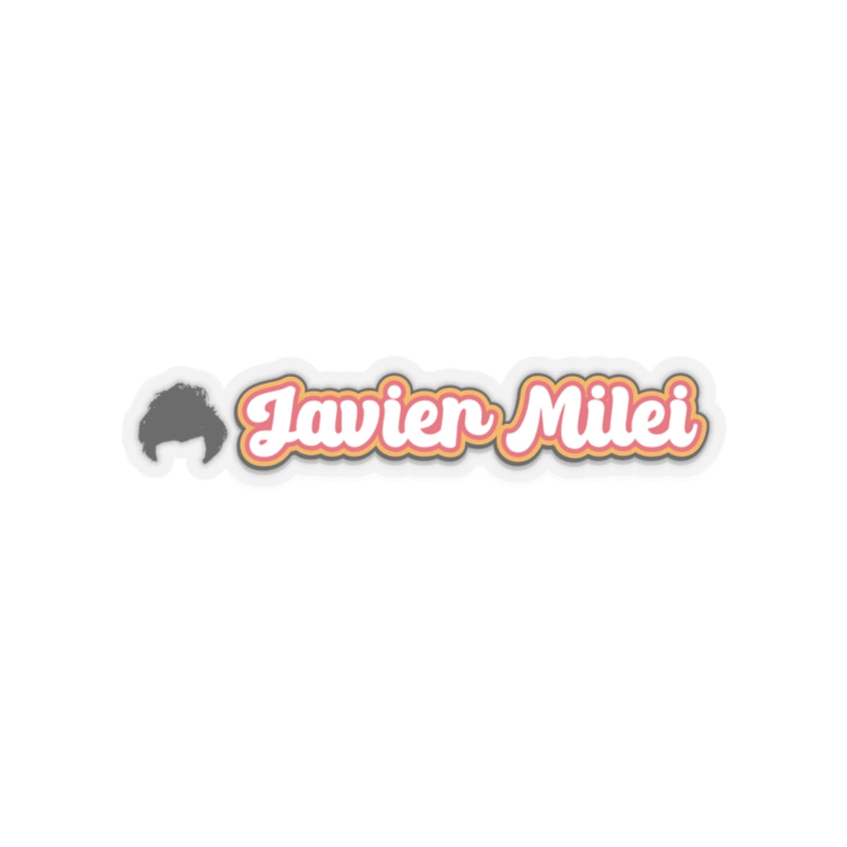 Javier Milei Hair Sticker