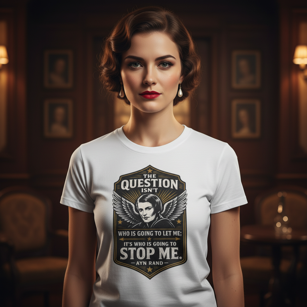1920s Woman Ayn Rand Tee