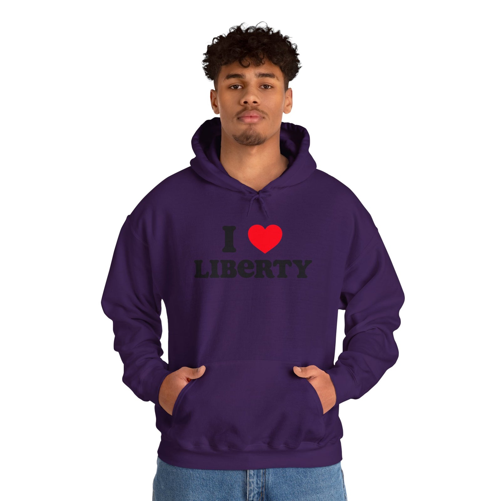 Judge Nap: I Heart Liberty Unisex Heavy Blend™ Hooded Sweatshirt