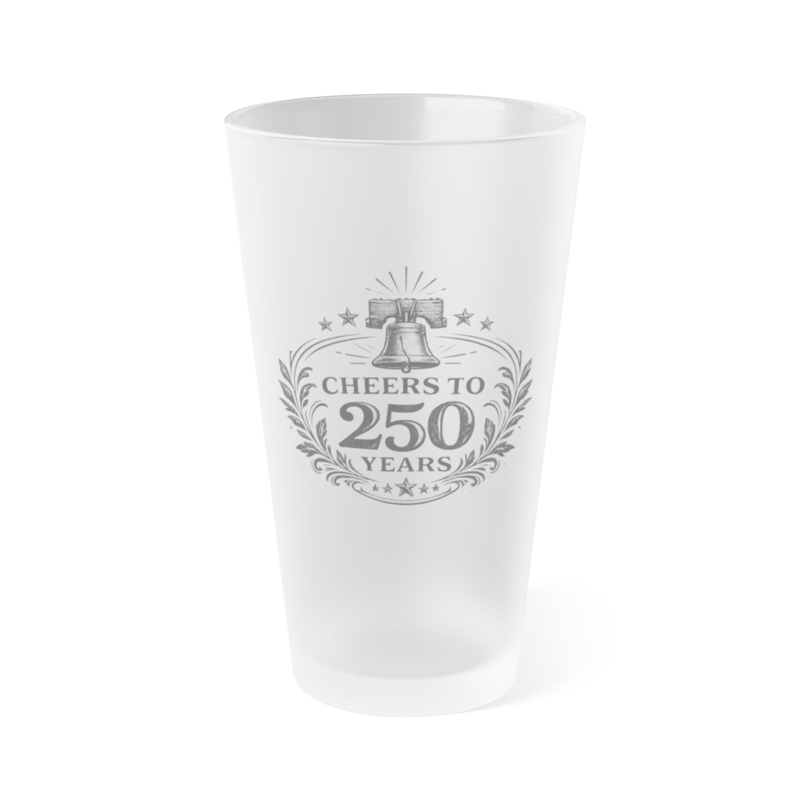 Frosted Pint Glass — 