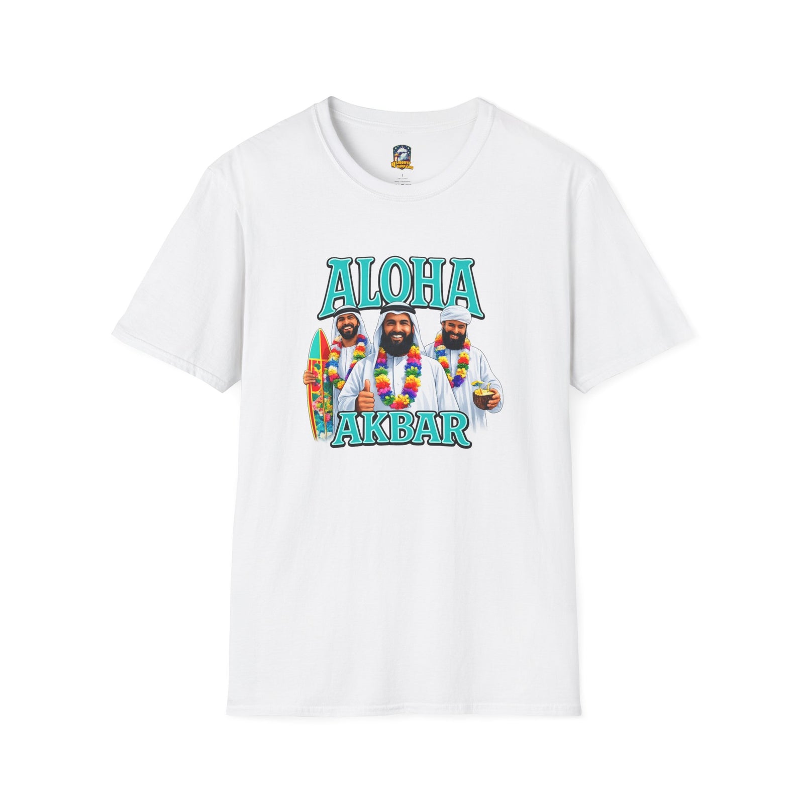 Walton & Johnson — Aloha Akbar T-Shirt — Retro Tropical Graphic Tee - 4LibertyShop.com