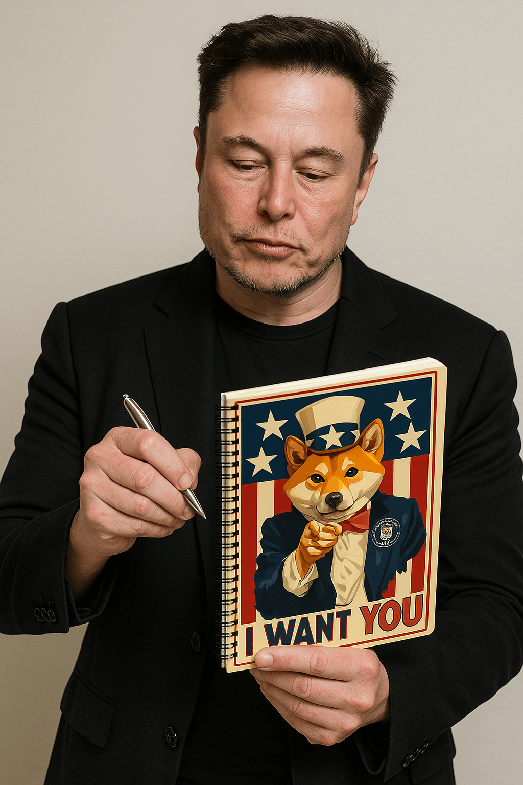 D.O.G.E. "I Want YOU" Notebook