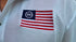 250th Anniversary Embroidered American Flag Polo Shirt — Classic Patriotic Polo - 4LibertyShop.com