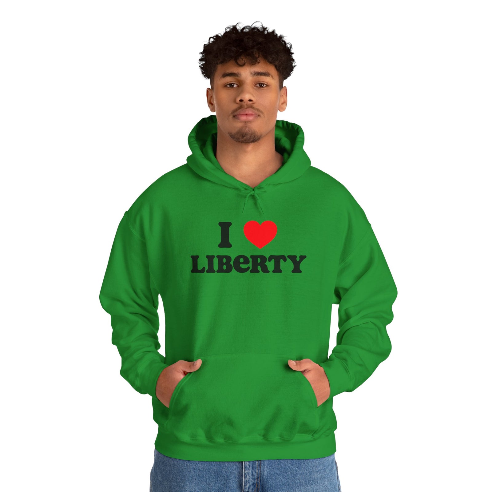 Judge Nap: I Heart Liberty Unisex Heavy Blend™ Hooded Sweatshirt