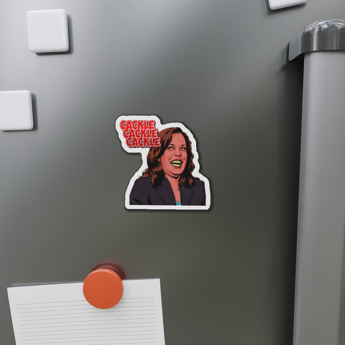 Cackling Kamala Die-Cut Magnets