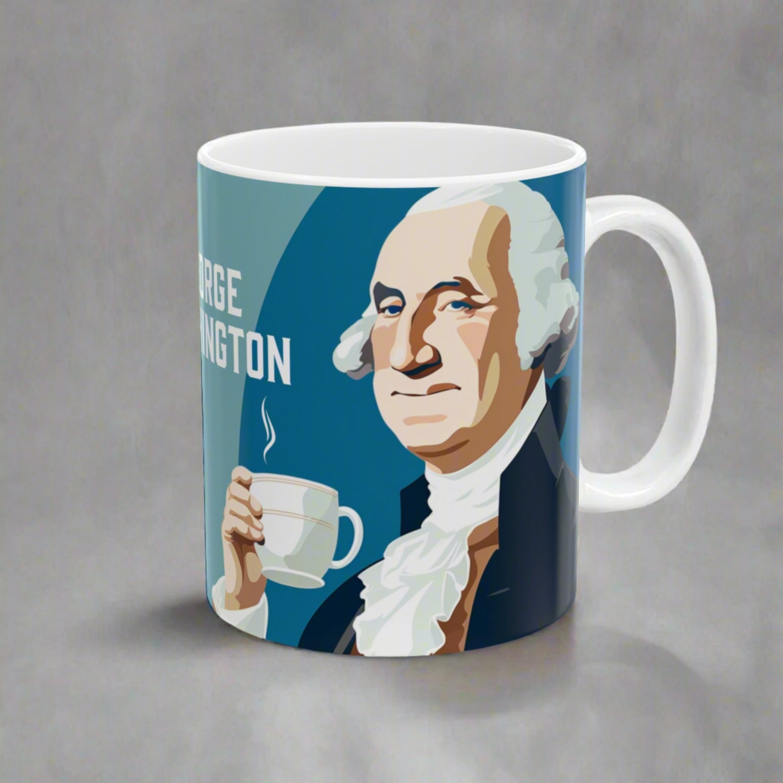 George Washington Founding Flavors Ceramic Mug, (11oz, 15oz)