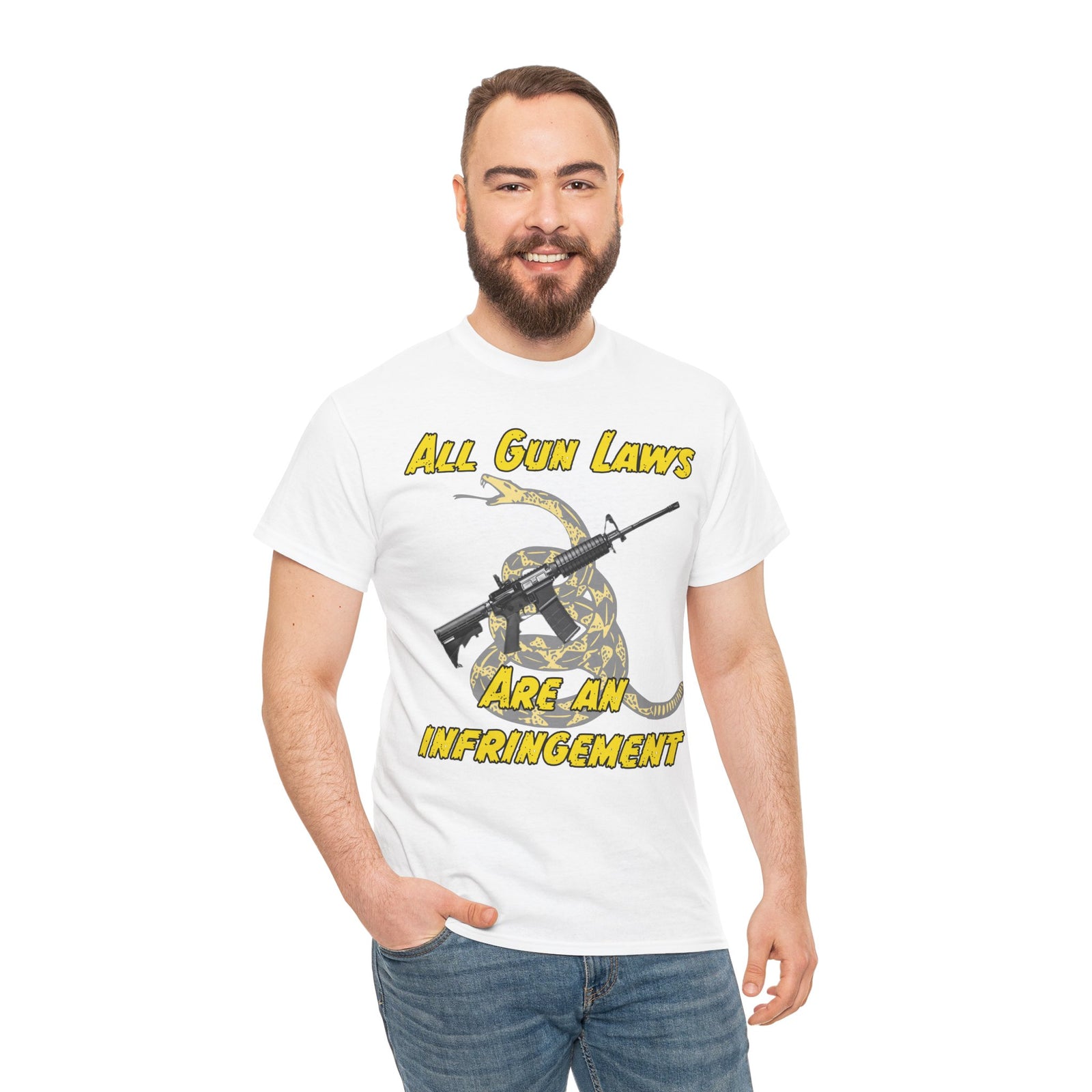 Judge Nap: All Gun Rights Are Infringements AR15 Gadsden T-Shirt