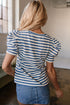 Stripe America Cursive Graphic Puff Sleeve T-shirt