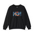Embroidered Patriotic Mom Crewneck Sweatshirt - 4LibertyShop.com