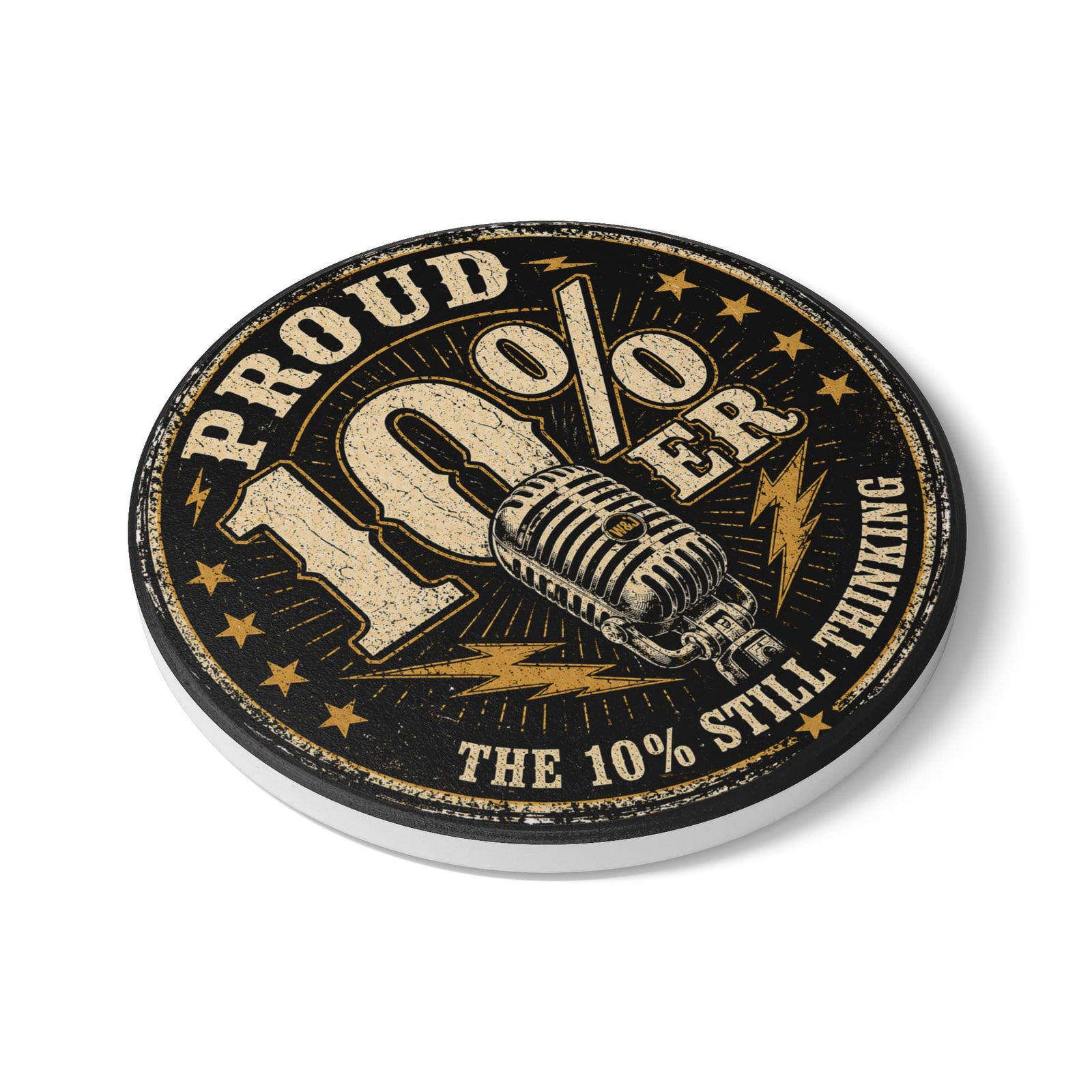 Walton & Johnson: Proud 10%er Ceramic Coaster - 4LibertyShop.com