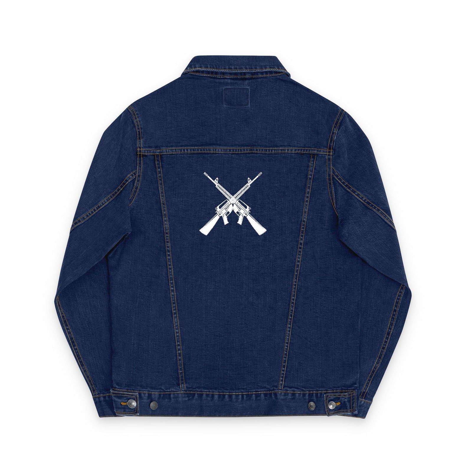 Abolish the ATF 2nd Amendment Denim Jacket with Gadsden Snake Sleeve