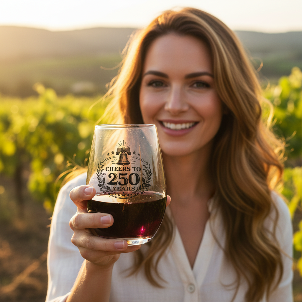 250th Anniversary Glass - Rocks Glass Style NO STEM