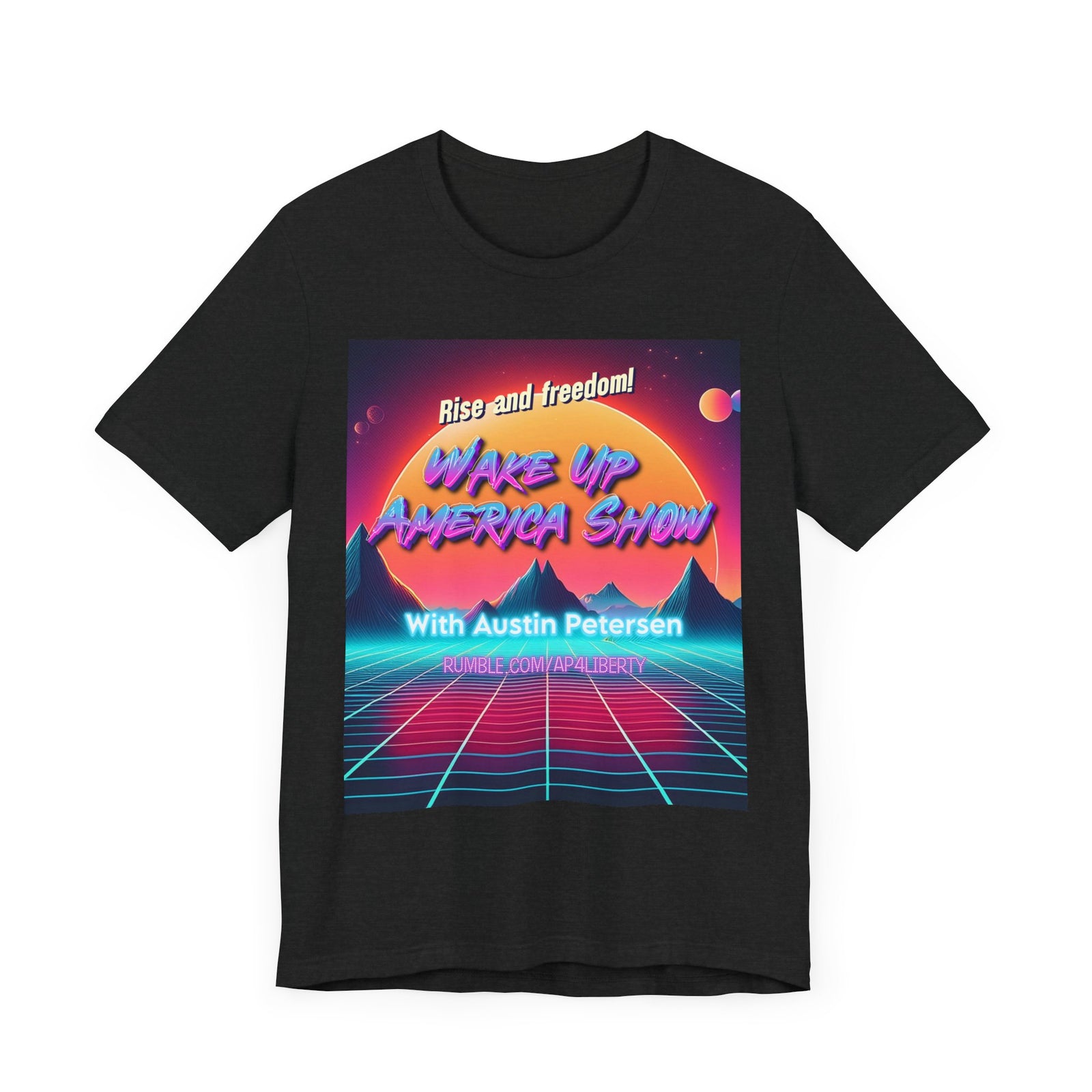 Wake Up America Show Synthwave Unisex T-shirt