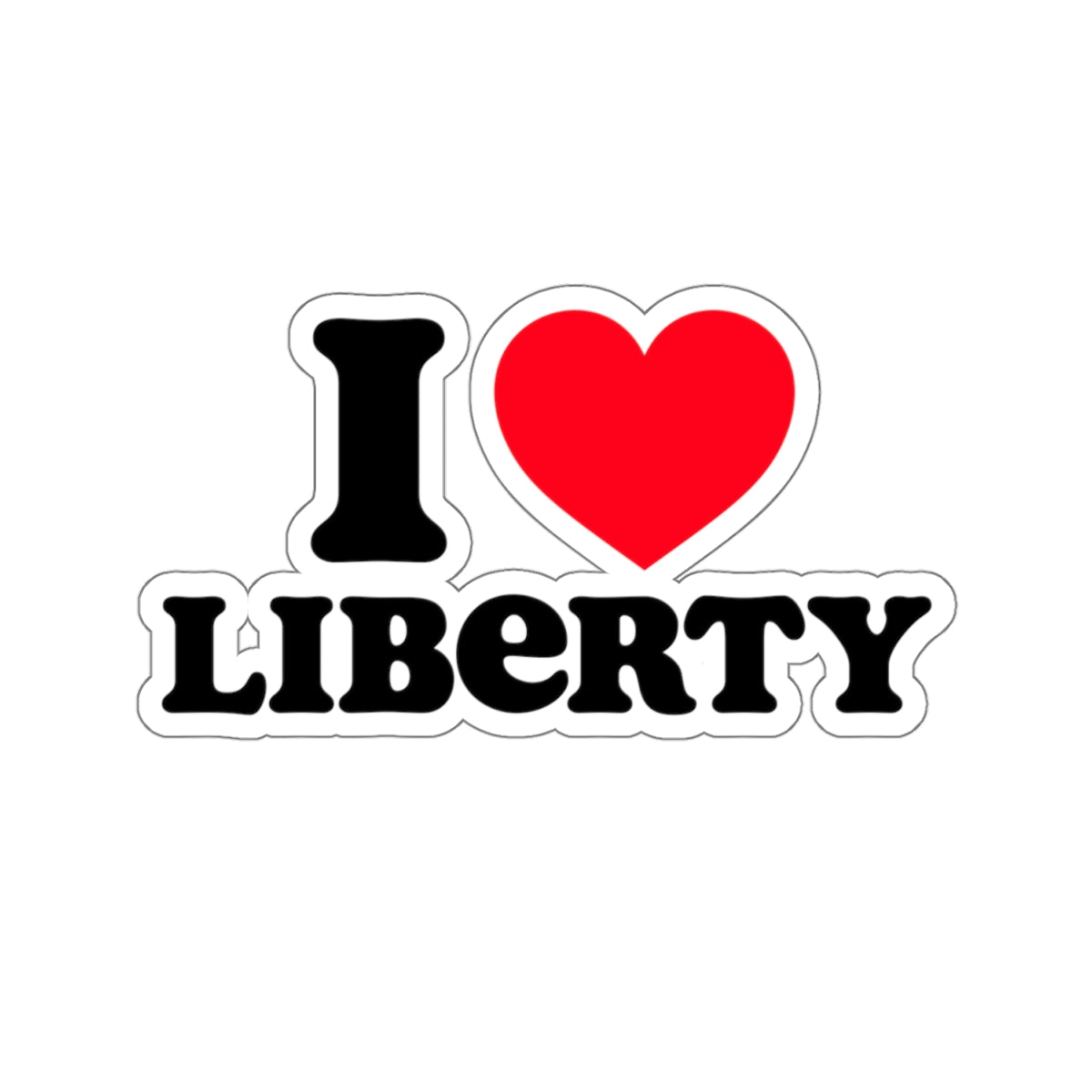 I Love Liberty Stickers