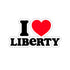 I Love Liberty Stickers