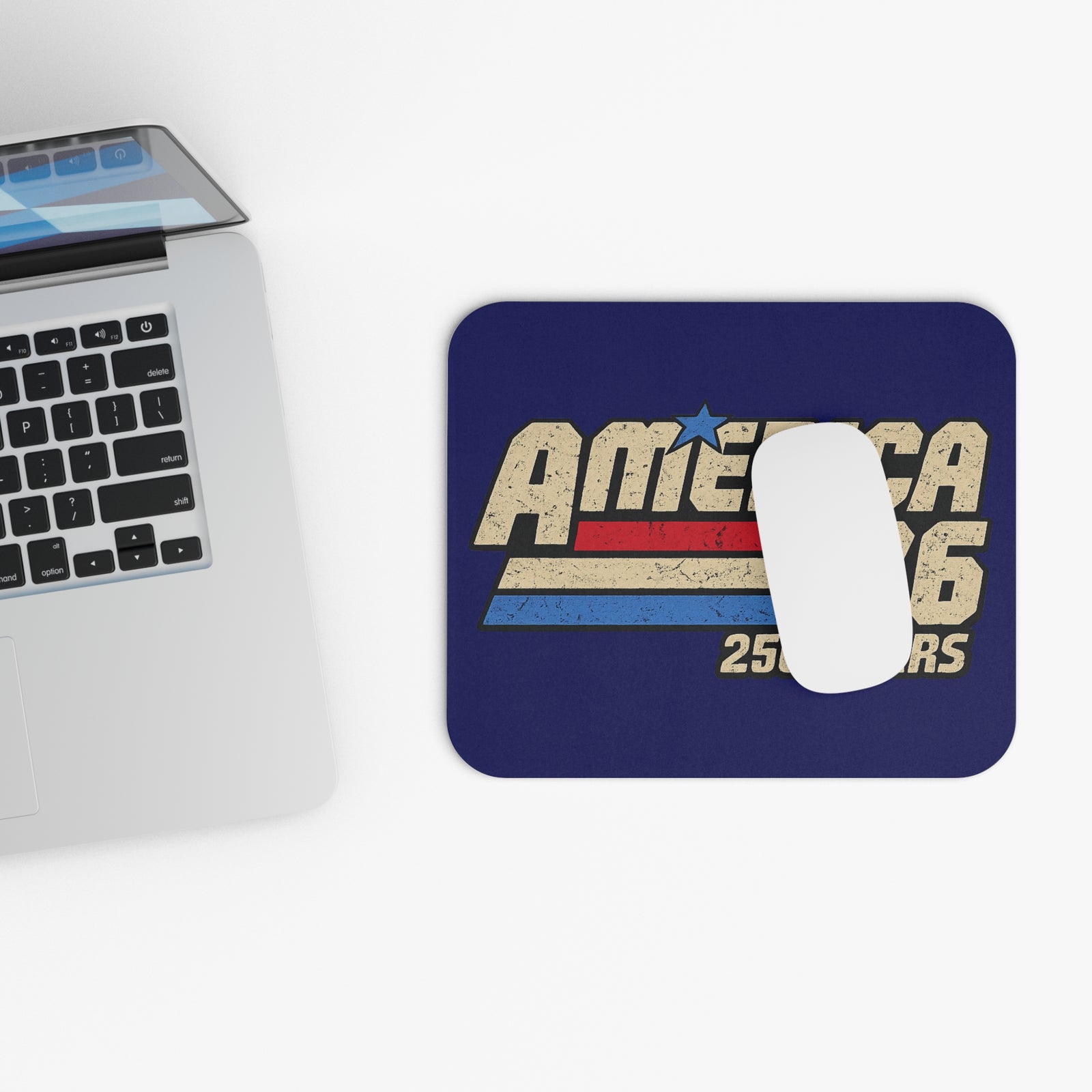 America '76 250 Years Mouse Pad — Retro Patriotic Desk Mat