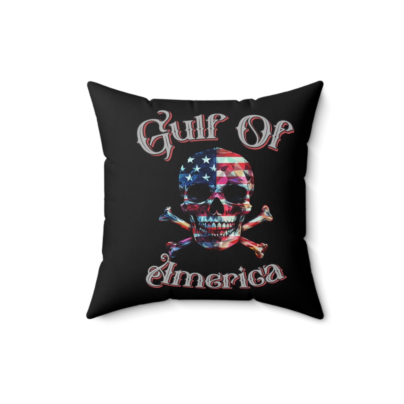 Walton & Johnson: Gulf of America Skull Pillow