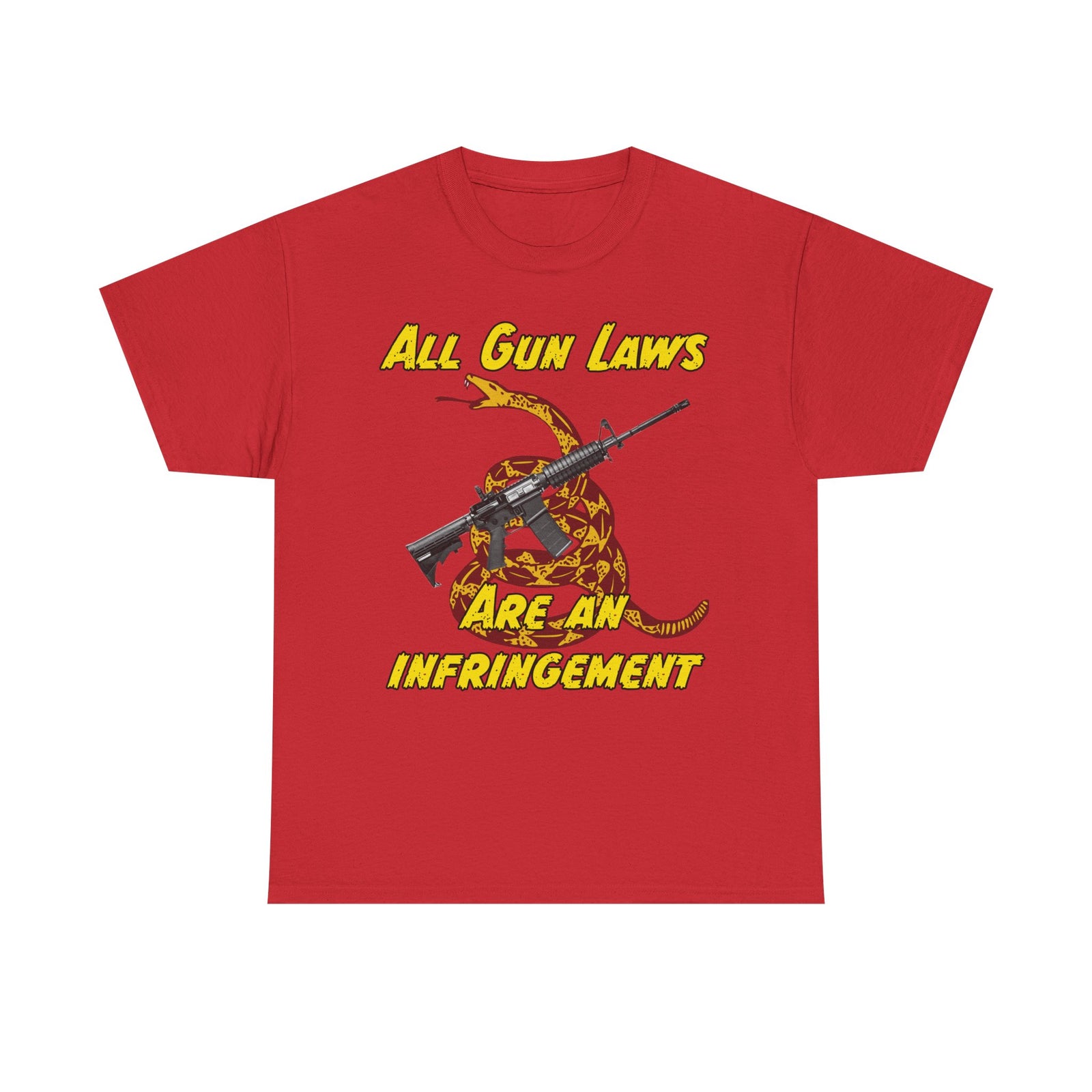 Judge Nap: All Gun Rights Are Infringements AR15 Gadsden T-Shirt