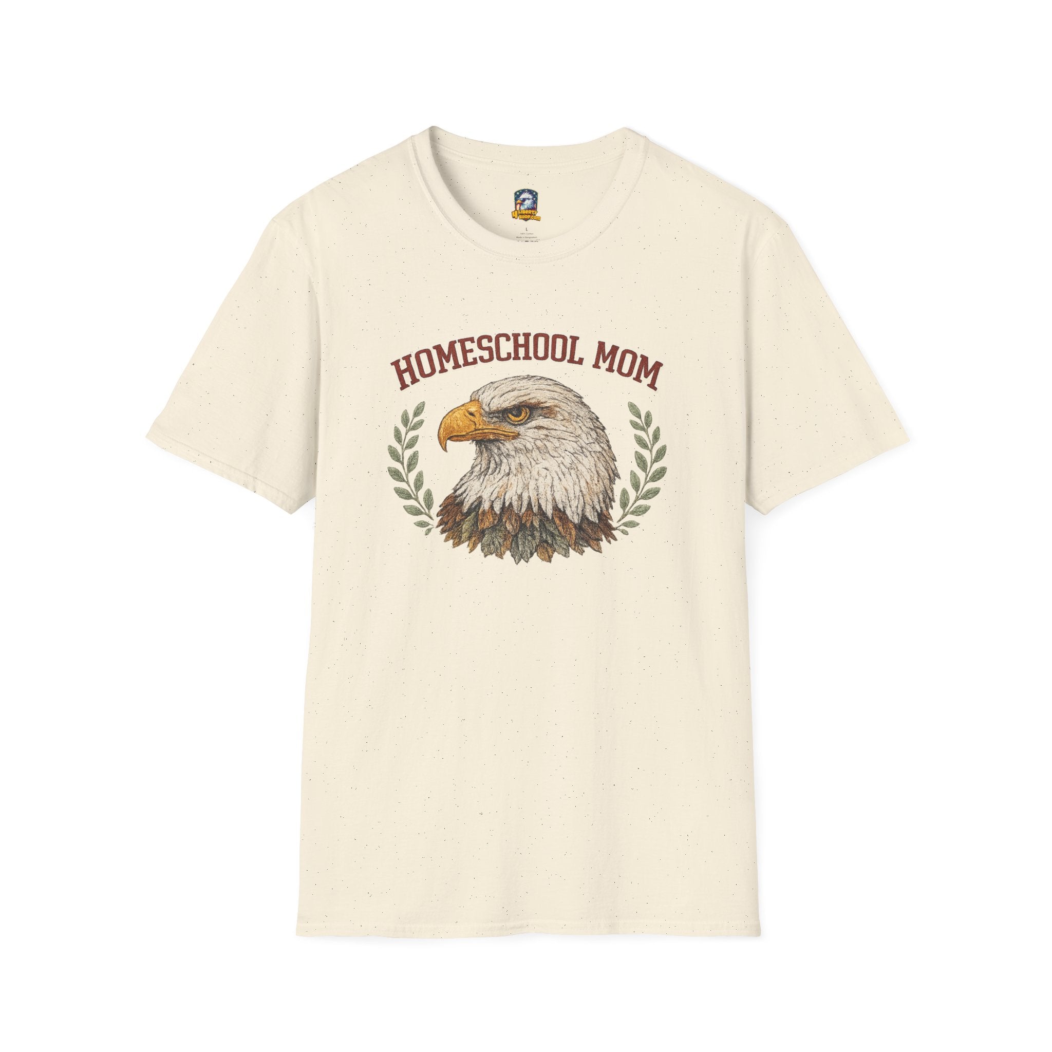 Homeschool Mom T-Shirt — Eagle Graphic Tee for Proud Homeschooling Moms