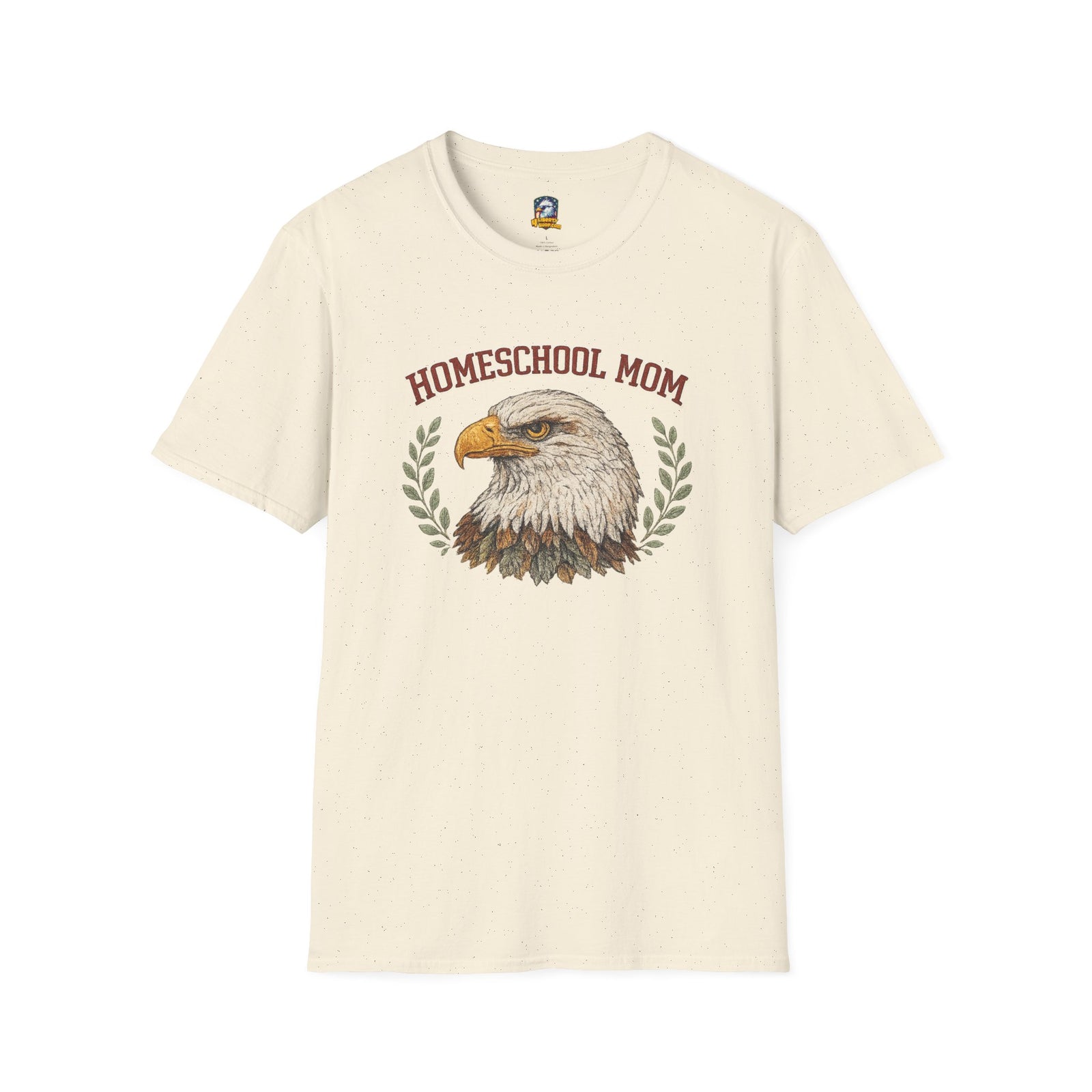 Homeschool Workshop — Homeschool Mom T-Shirt — Eagle Graphic Tee for Proud Homeschooling Moms
