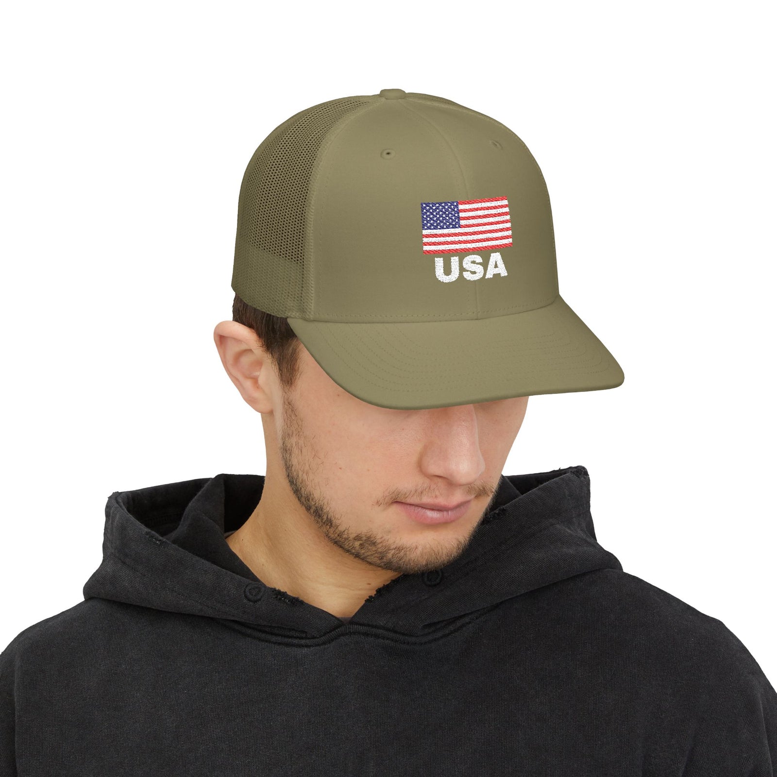 USA Embroidered Snapback Trucker Cap | Patriotic Hat for Independence Day, Sports Events, Outdoor Activities, Gifts