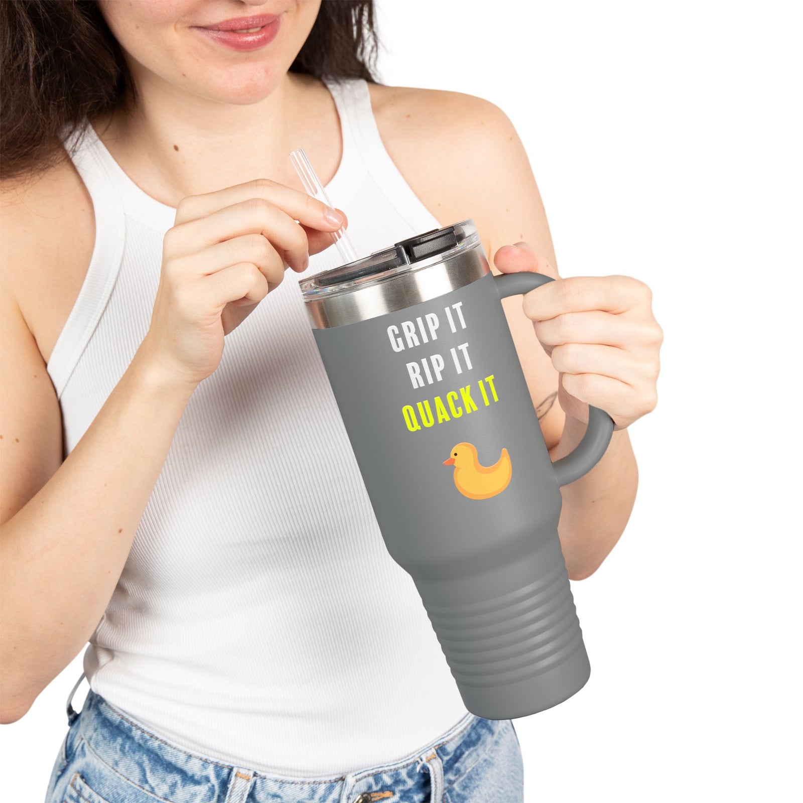 Walton & Johnson: Grip It, Rip it, Quack it 40oz Tumbler