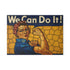 Stained Glass Rosie the Riveter Glass Cutting Board
