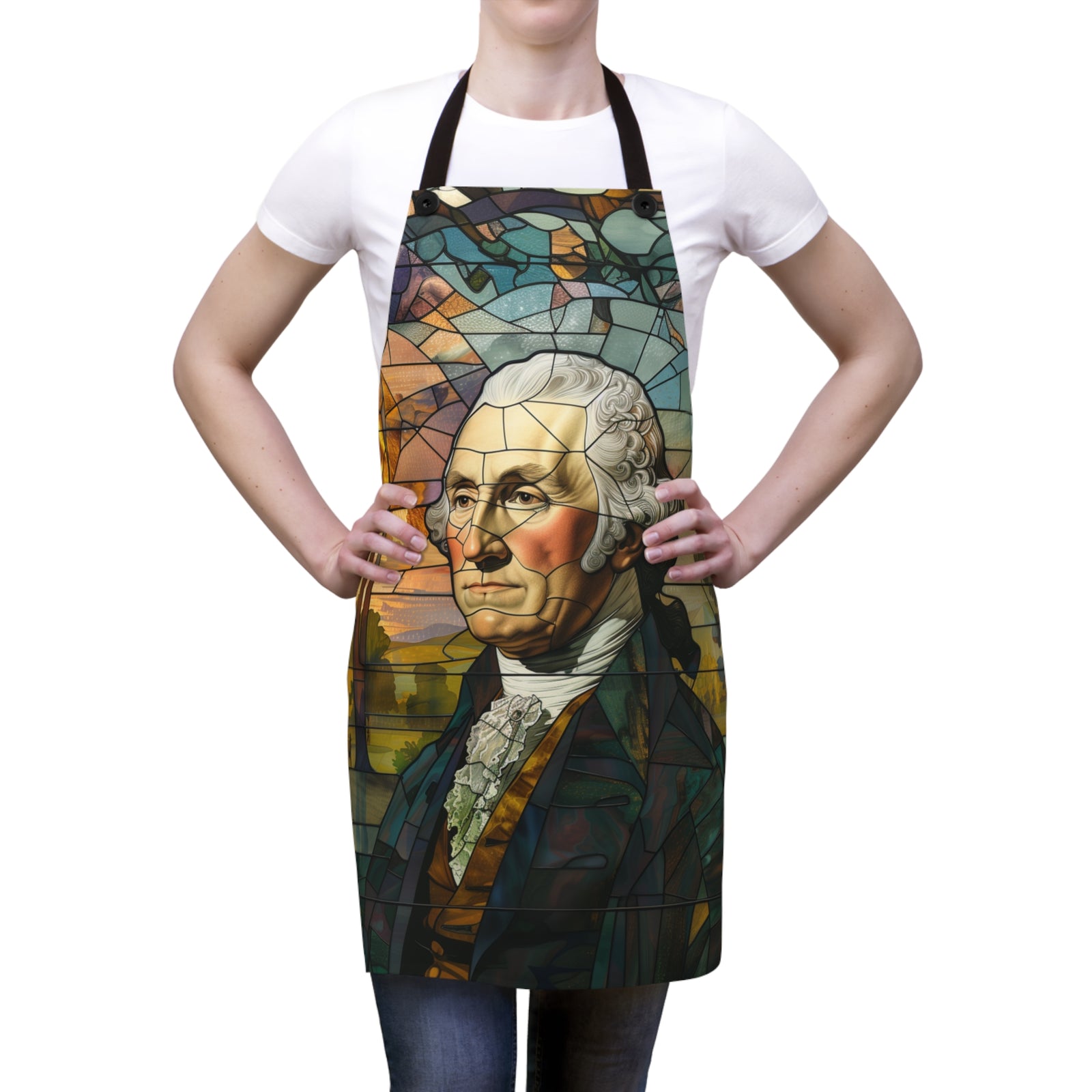 George Washington Stained Glass Apron