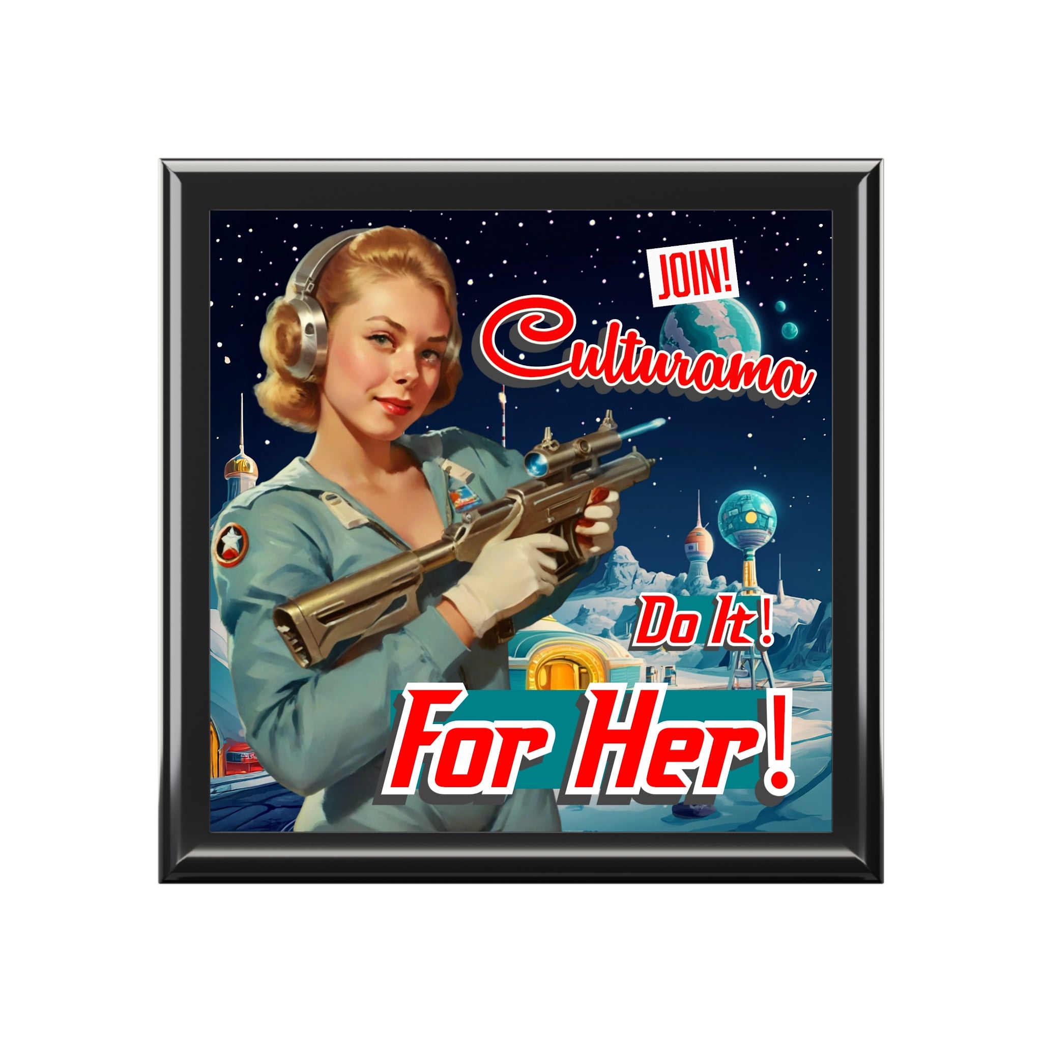 Culturama "Join! Do it for Her!" Space Girl Jewelry Box