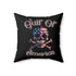 Gulf of America Skull Pillow