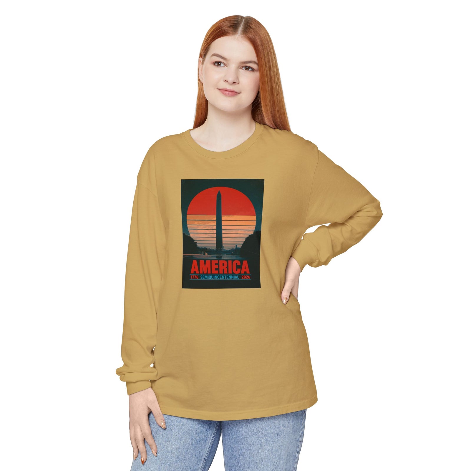America 1776–2026 Semiquincentennial Long Sleeve T-Shirt - 4LibertyShop.com