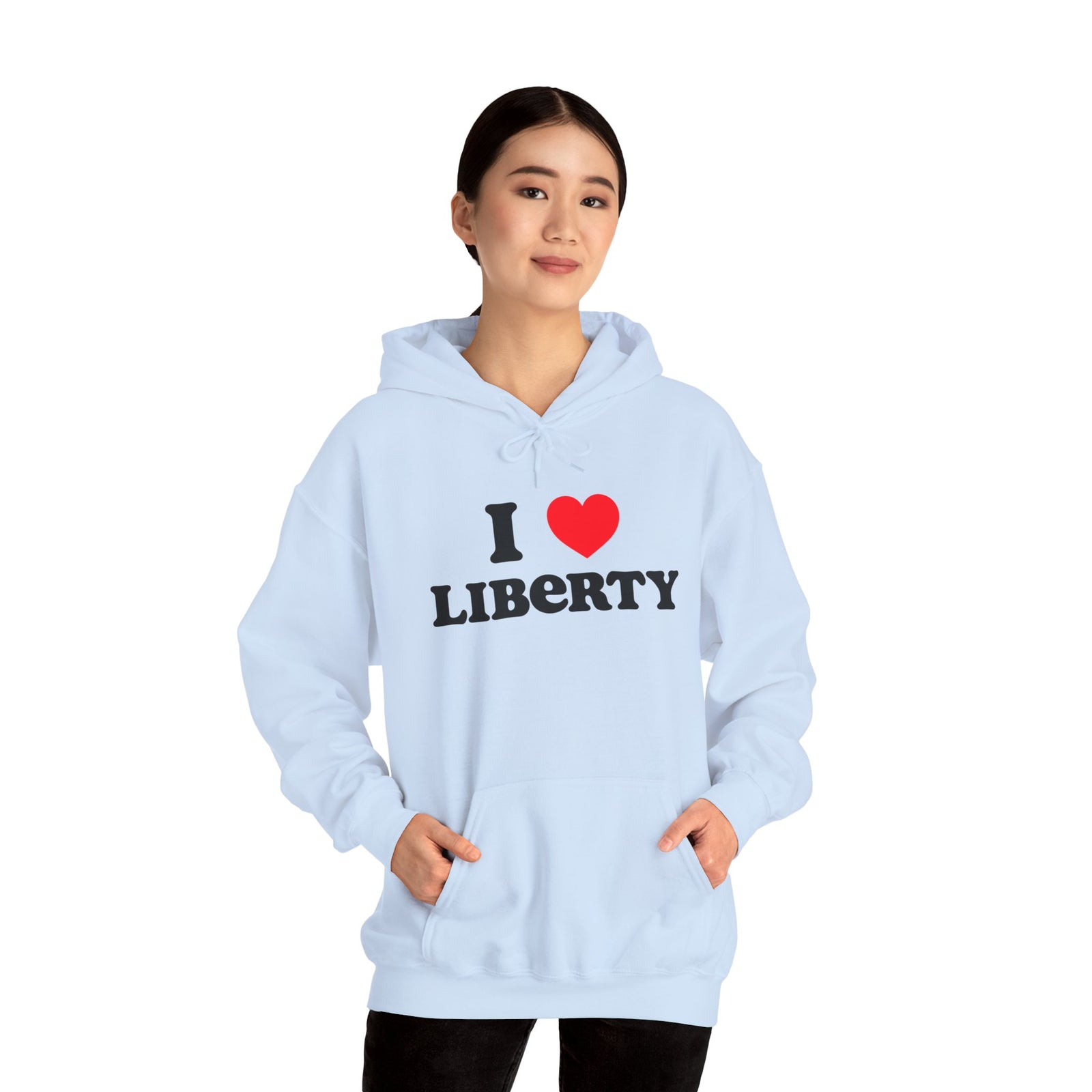 Judge Nap: I Heart Liberty Unisex Heavy Blend™ Hooded Sweatshirt