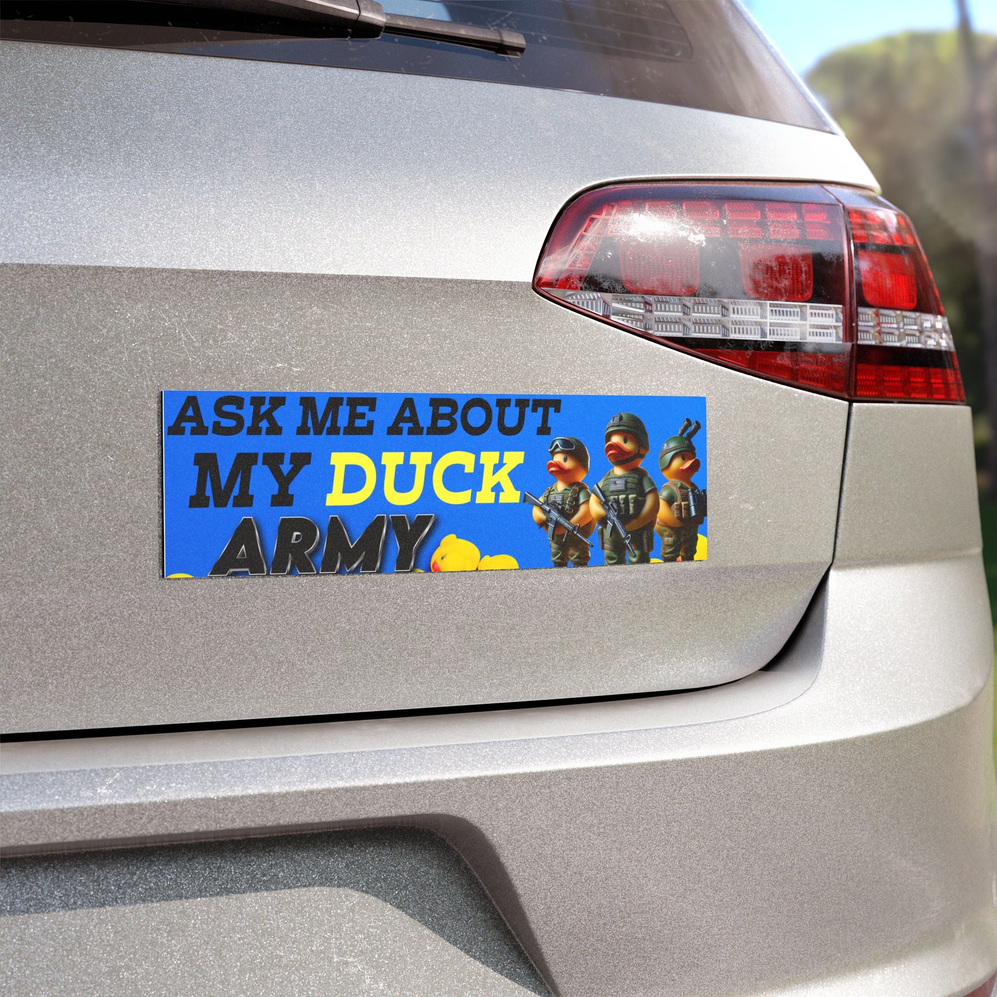 Duck Army Car Magnet