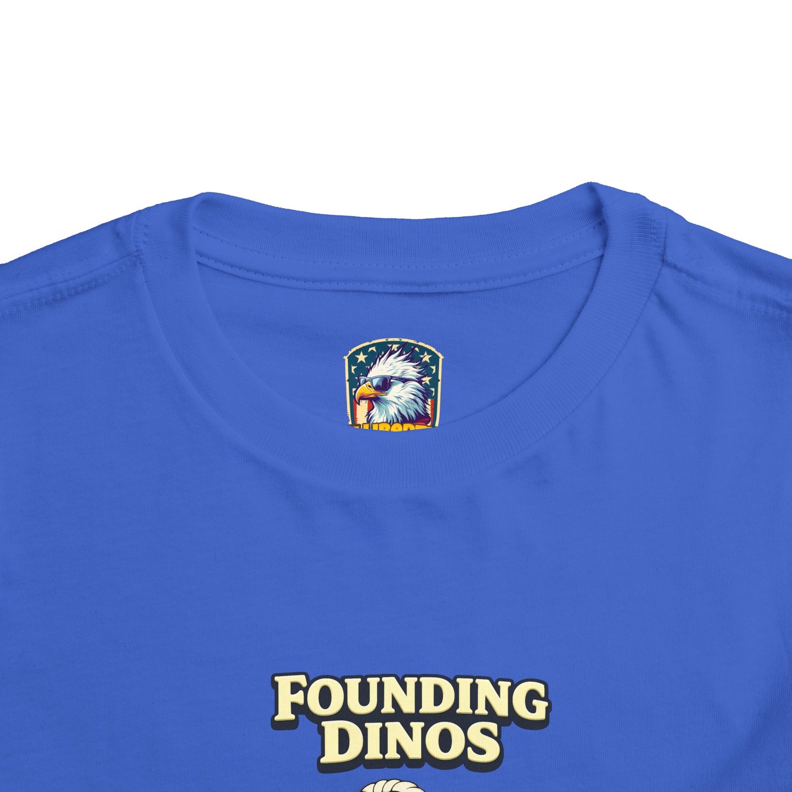 Founding Dinos Toddler Tee - Cute Patriotic Dinosaur Kids Shirt - 4LibertyShop.com