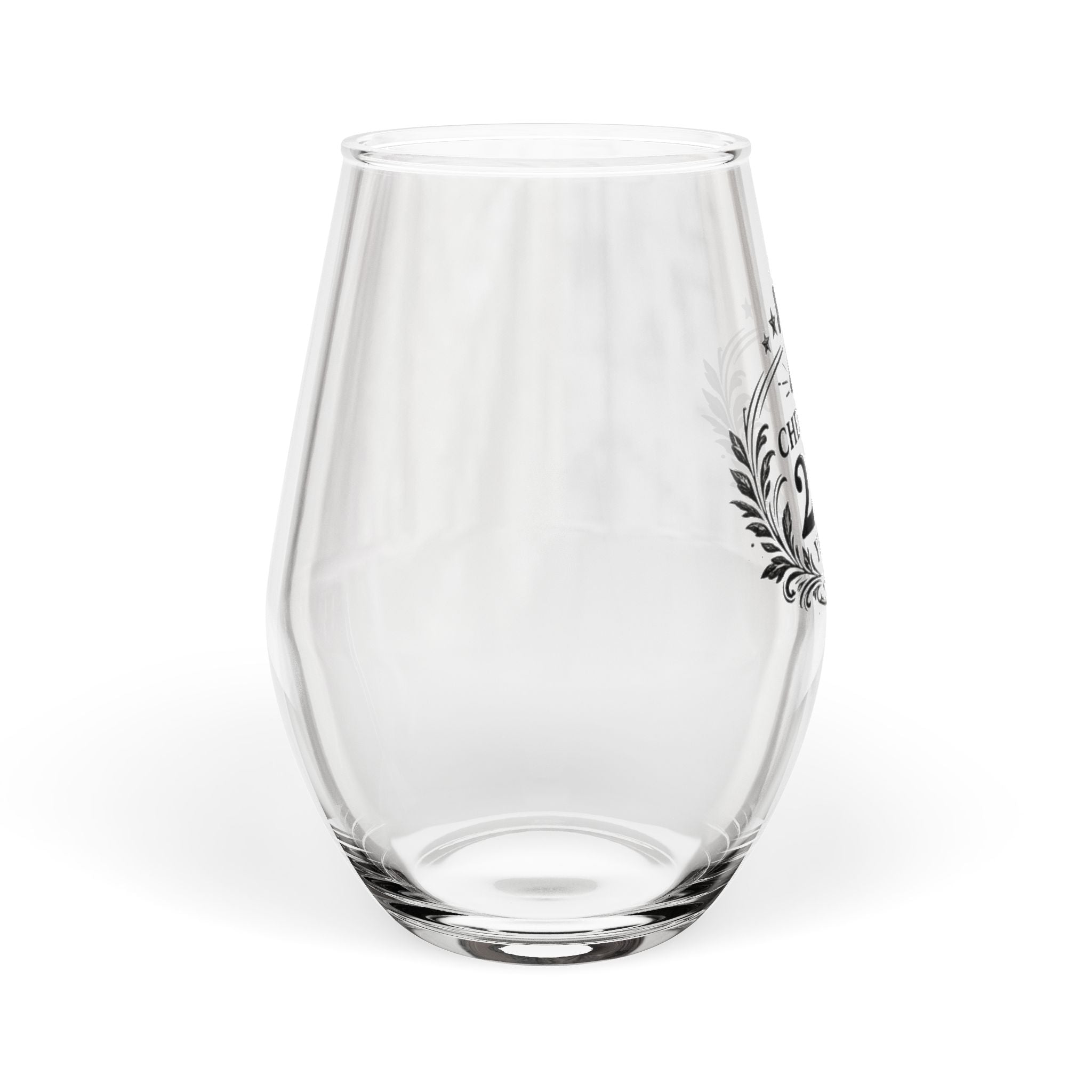 250th Anniversary Stemless Wine Glass — "Cheers to 250 Years" Commemorative Glass - 4LibertyShop.com