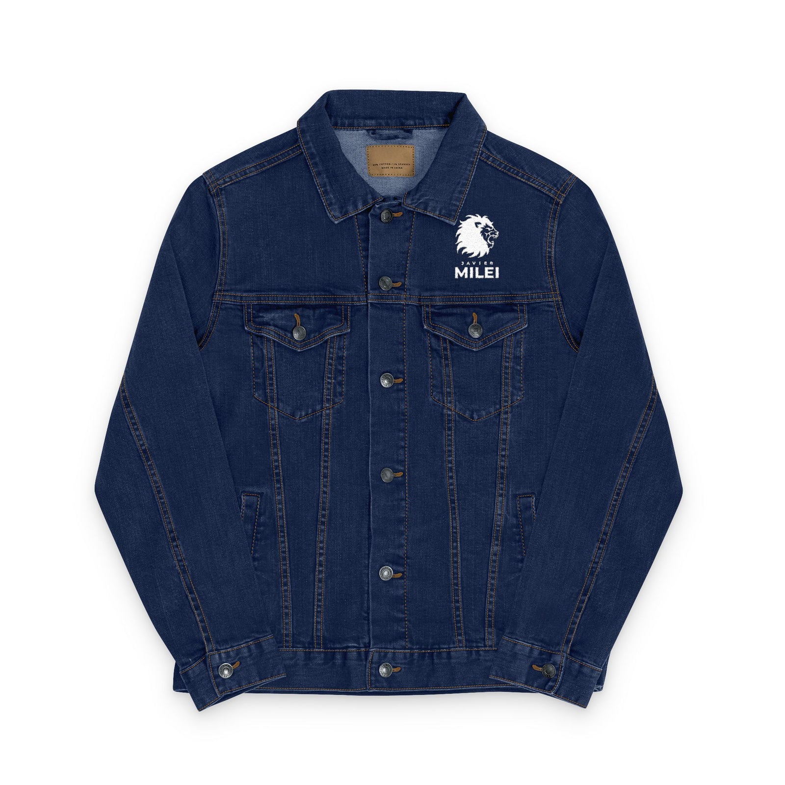 Javier Milei “AFUERA” Lion Denim Jacket