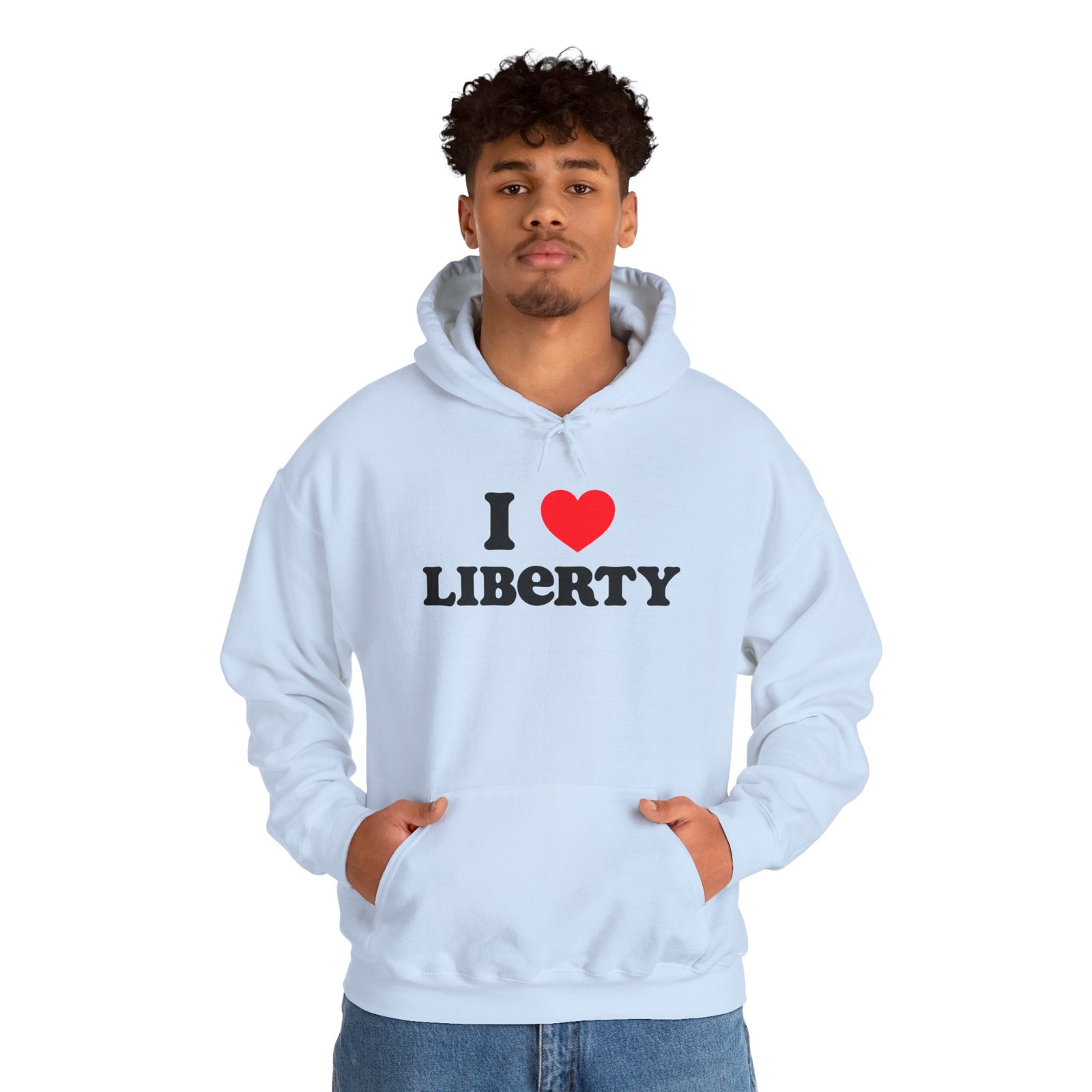 Judge Nap: I Heart Liberty Unisex Heavy Blend™ Hooded Sweatshirt