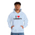 Judge Nap: I Heart Liberty Unisex Heavy Blend™ Hooded Sweatshirt