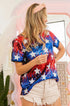 Patriotic Star Sequin Top