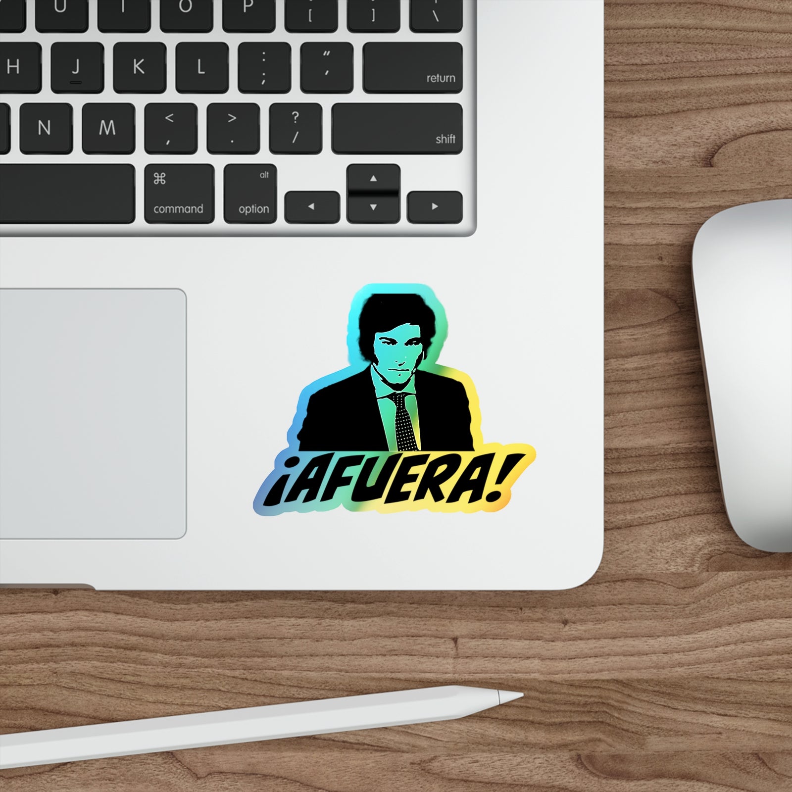 Javier Milei  ¡AFUERA! Holographic Sticker