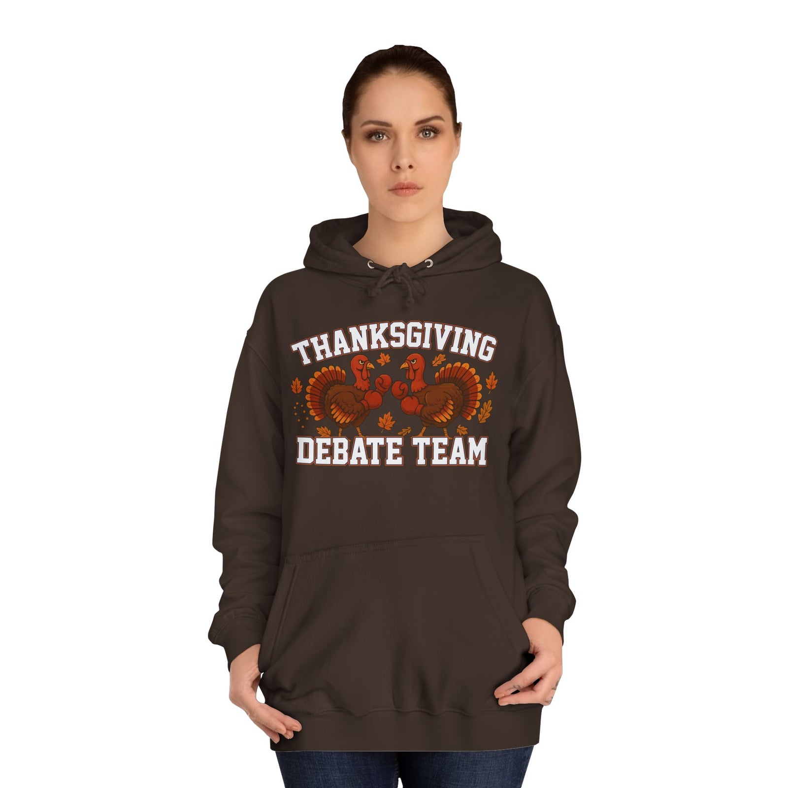 Thanksgiving Debate Team Unisex College Hoodie