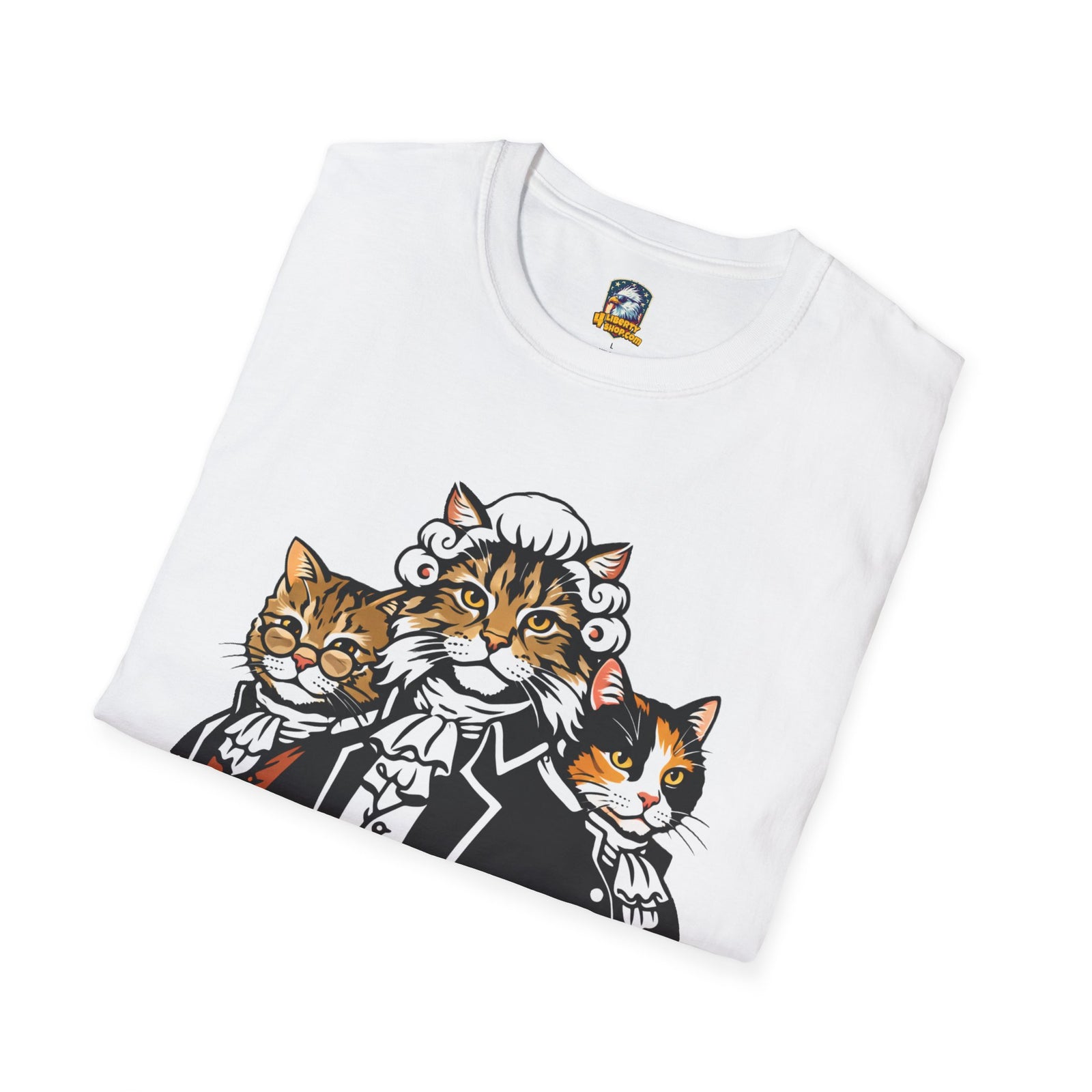 Founding Felines T-Shirt – Revolutionary Cats Graphic Tee - 4LibertyShop.com