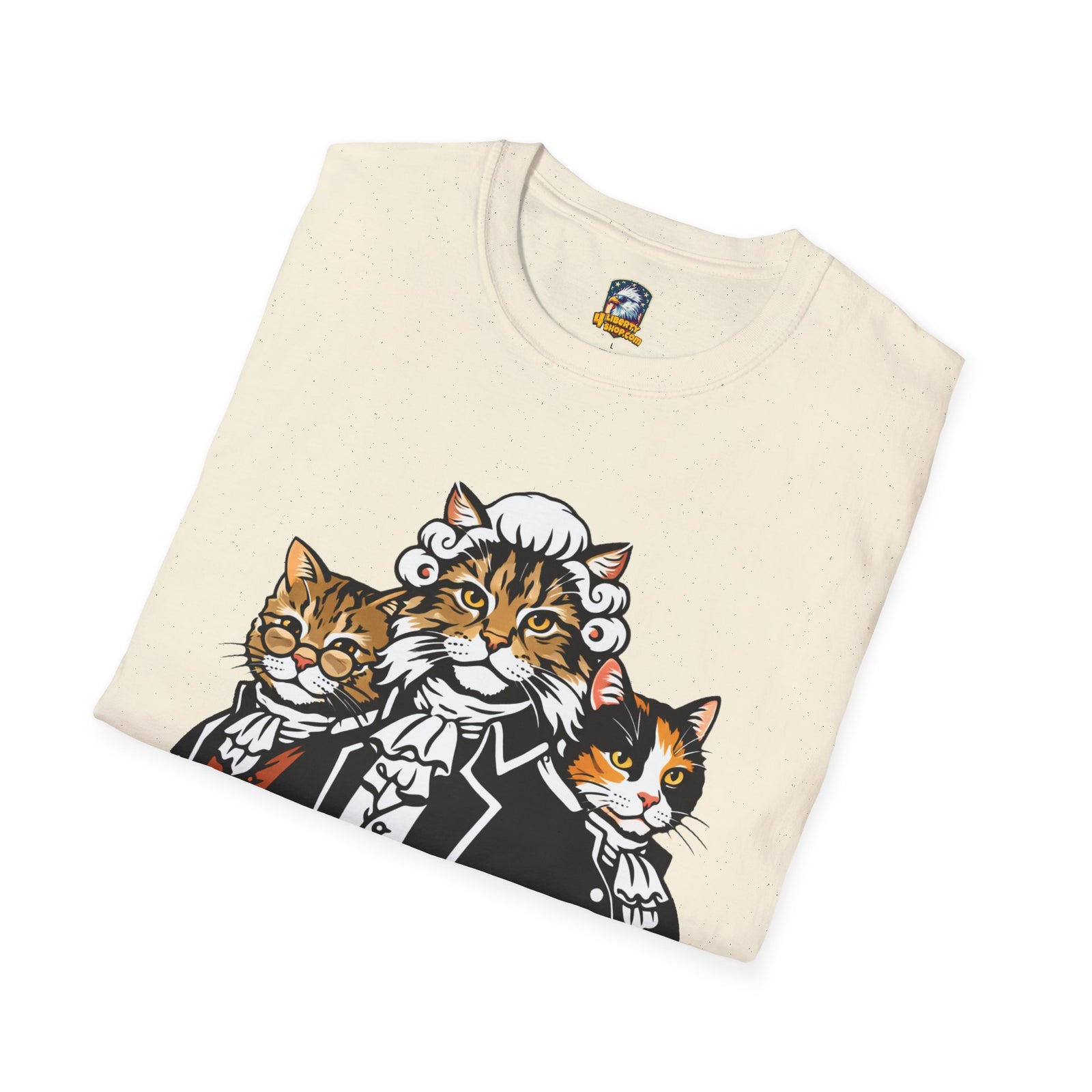 Founding Felines T-Shirt – Revolutionary Cats Graphic Tee - 4LibertyShop.com