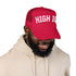 High IQ Foam Trucker Hat — Vintage Lettering Mesh Cap - 4LibertyShop.com