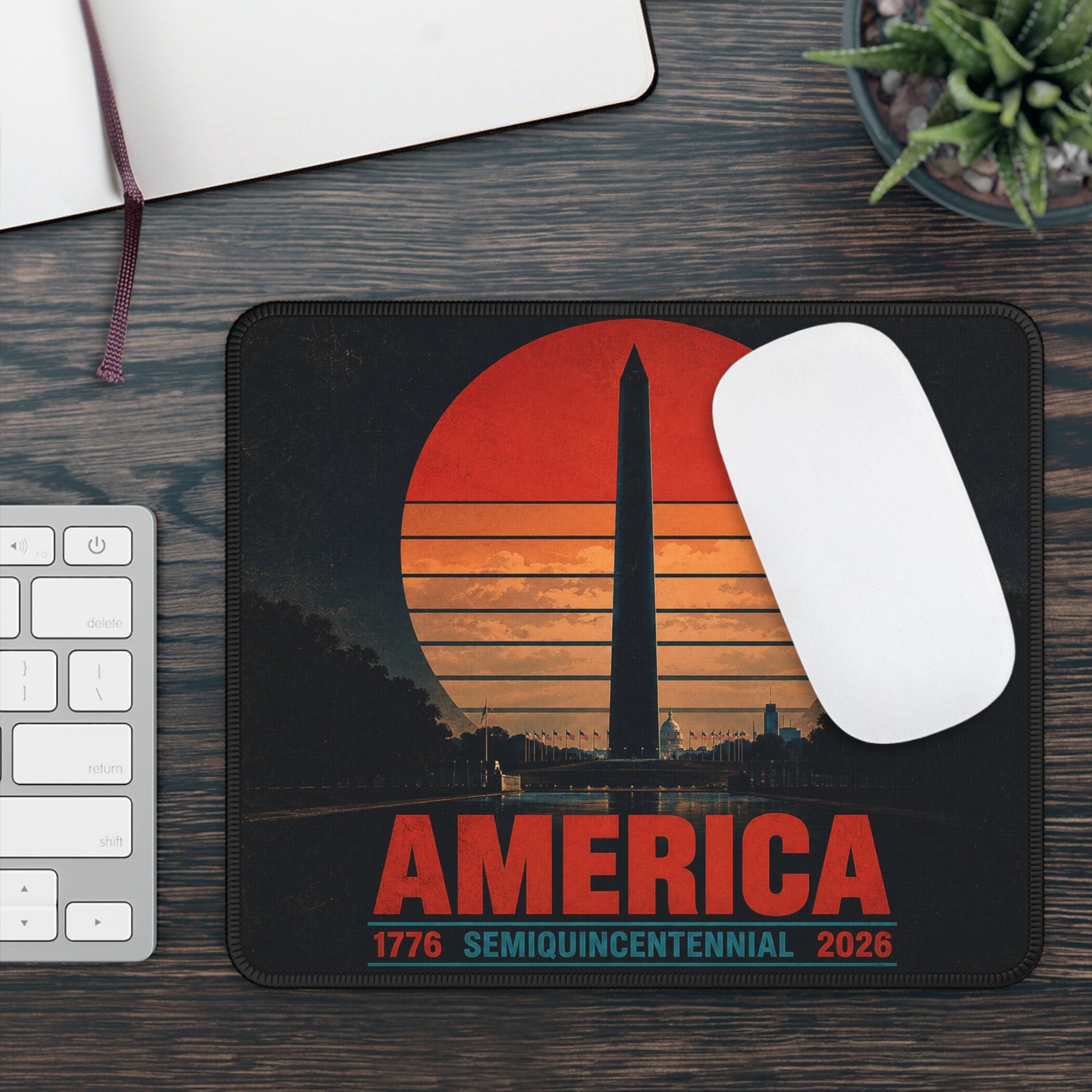 America 1776–2026 Semiquincentennial Mouse Pad - 4LibertyShop.com