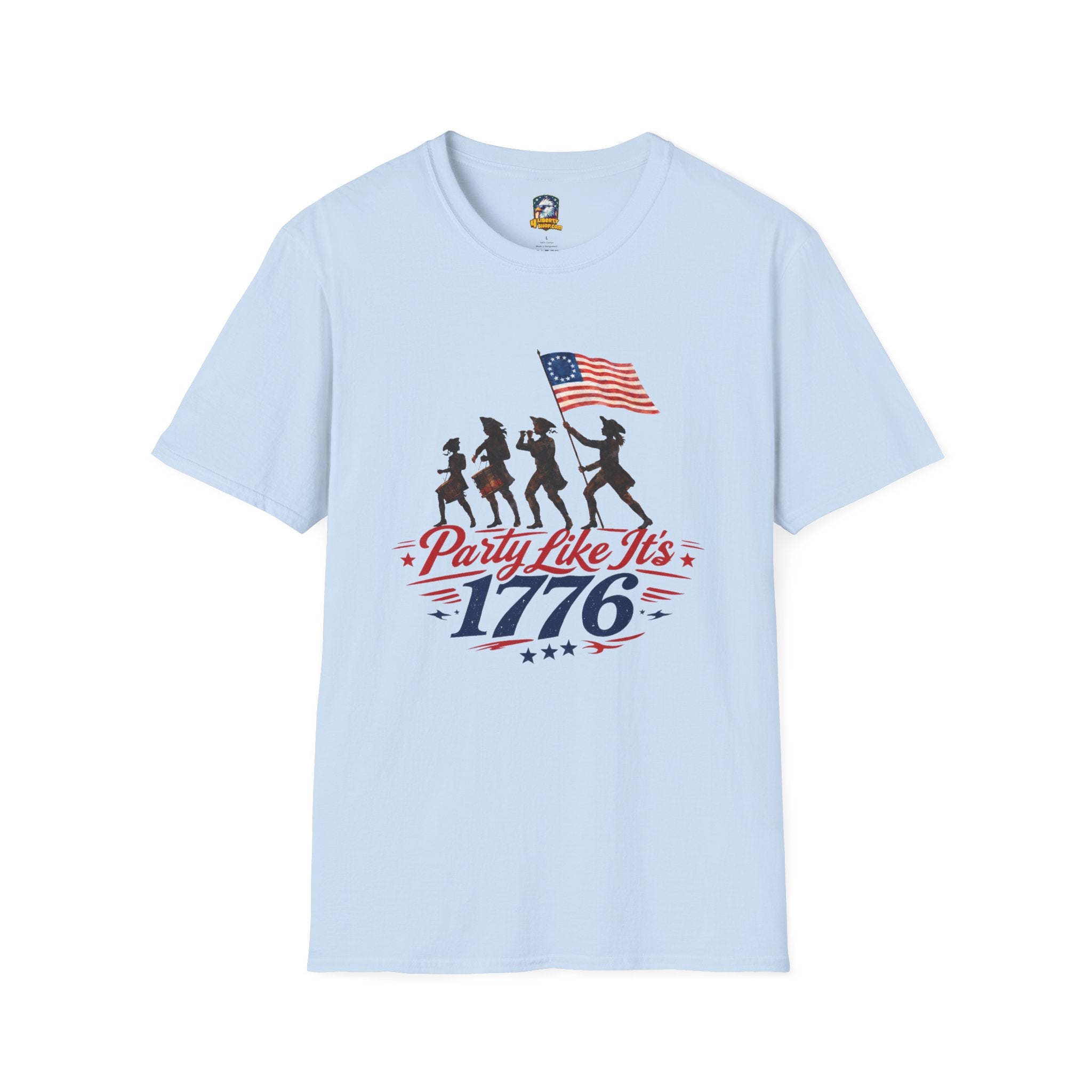 1776 Independence Day T-Shirt — "Party Like It's 1776" Patriotic July 4th Tee - 4LibertyShop.com