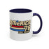 America '76 250 Years Accent Coffee Mug — Retro Patriotic 11/15oz